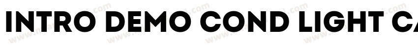 Intro Demo Cond Light CAPS字体转换